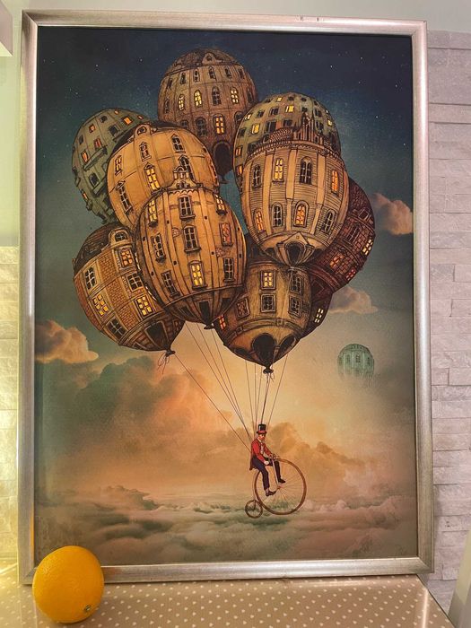 Obraz duży Monika Urbaniak Balony wydruk artystyczny 50 x 70 cm + rama