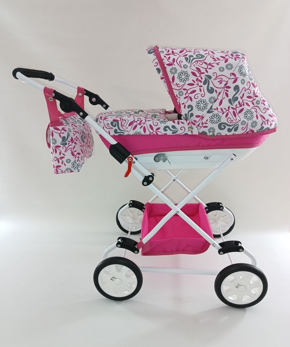Wózek Dla Lalek Głęboki Nowy Solidny i Wytrzymały Gwarancja 24 miesiąc