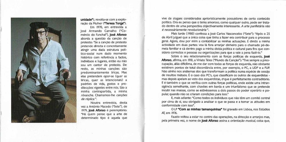 José Afonso - - - - - Com as Minhas Tamanquinhas - - - - - CD