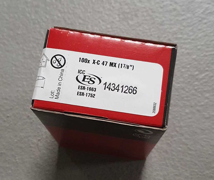 Gwóźdź do betonu Hilti X-C 47 MX 47MM 100 SZT