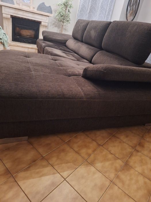 Sofá 3 lugares com chaisse long