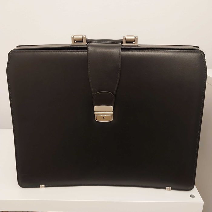 Nowa, skórzana teczka męska