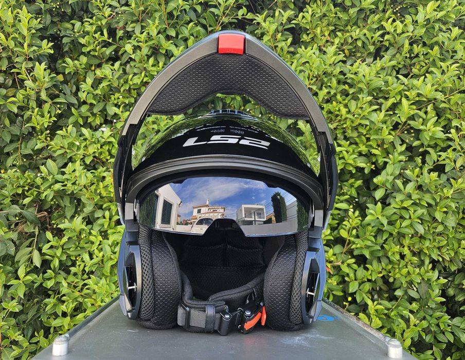 Capacete modular - LS2 Strobe 2 FF908 - Black Gloss