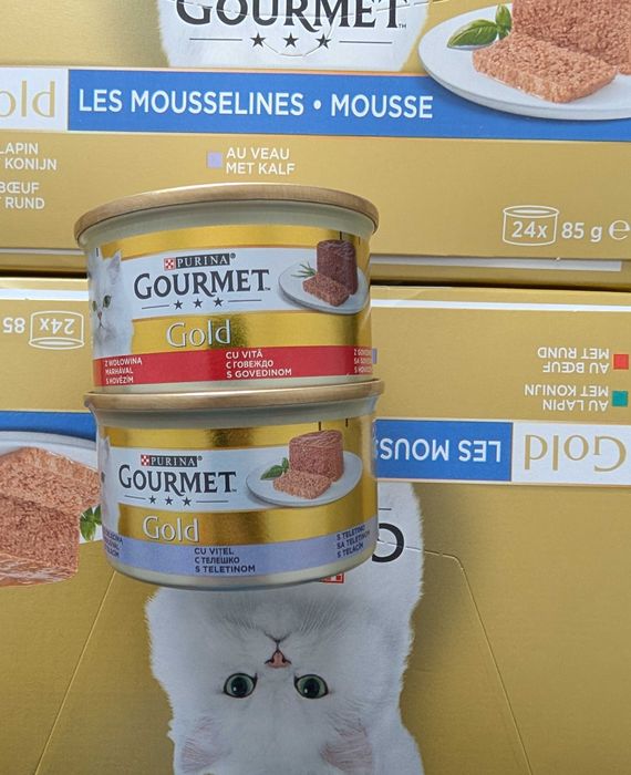 192 latas Gourmet Gold mousse para gato