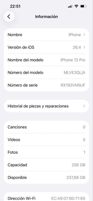 Iphone 13 pro de 256gb!!