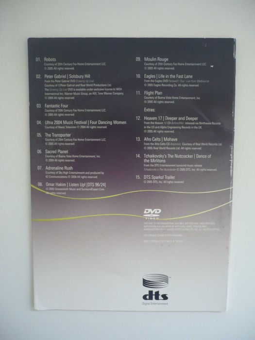 DVD de Testes Vários