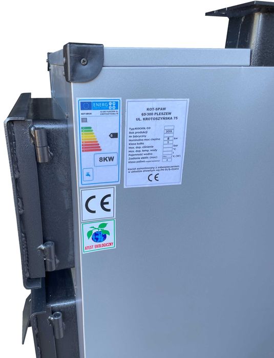 Piec Zasypowy 8kW na Drewno – Solidny Kocioł, Szybka Dostawa Gratis