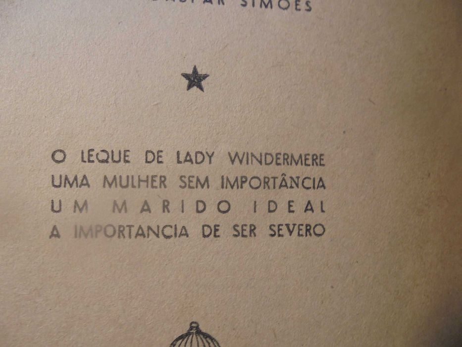 Wilde (Oscar);Teatro,Prefácio de João Gaspar Simões