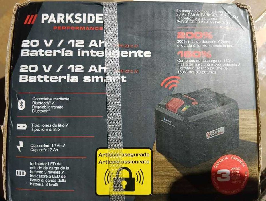 Parkside - bateria 20V - 12A