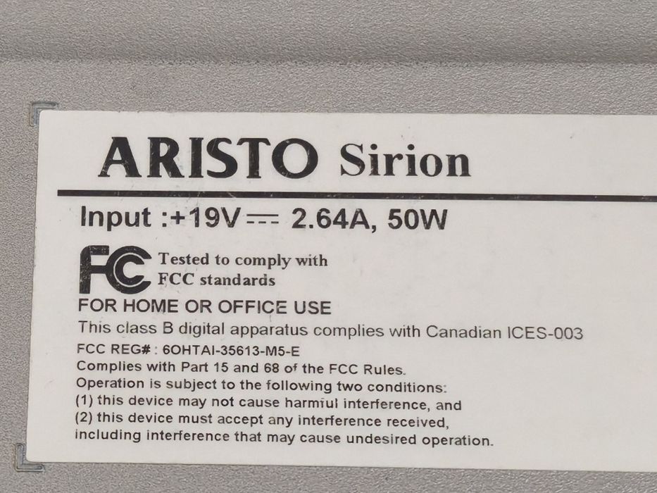 Stary laptop Aristo Sirion