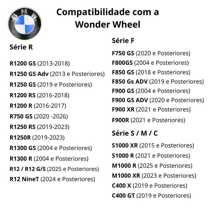 Ecrã 6.5” Wireless CarPlay & Android Auto p/a Motos BMW – Wonder Wheel