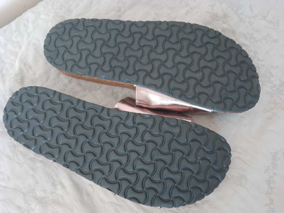 Buty klapki damskie Rose Gold