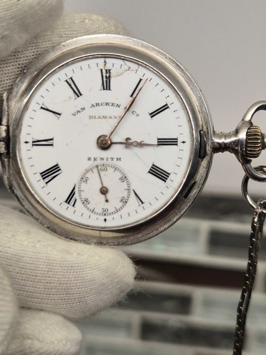 Rzadki unikalny zegarek *Zenith*srebro pr 900