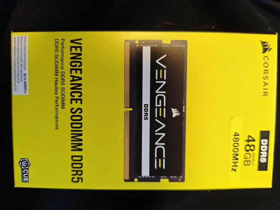 Pamięć RAM CORSAIR Vengeance SODIMM DDR5 RAM 48GB  4800MHz CL40