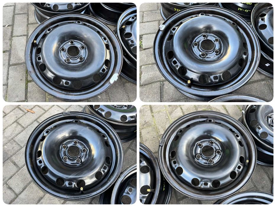 FELGI STAL STALOWE 15 Skoda Seat Audi VW 5x100 6J ET43 / ET38 ORG