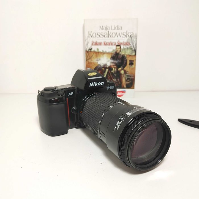 Klasyczna Lustrzanka NIKON F 801 z lens NIKKOR 70-210 mm 1:4 GWARANCJA
