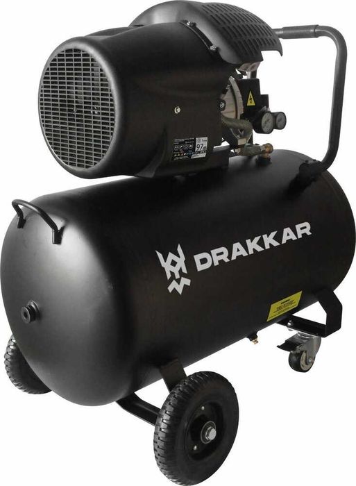 Compressor de Ar 100L DRAKKAR 3CV 230V 2 Cilindros LL29