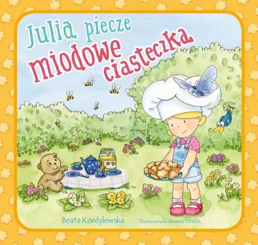 Julia piecze miodowe ciasteczka. Skrzat