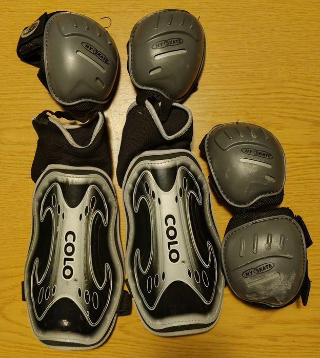 Ochraniacze Hy Skate rozm. L, nagolenniki piłkarskie Colo, 6 szt.