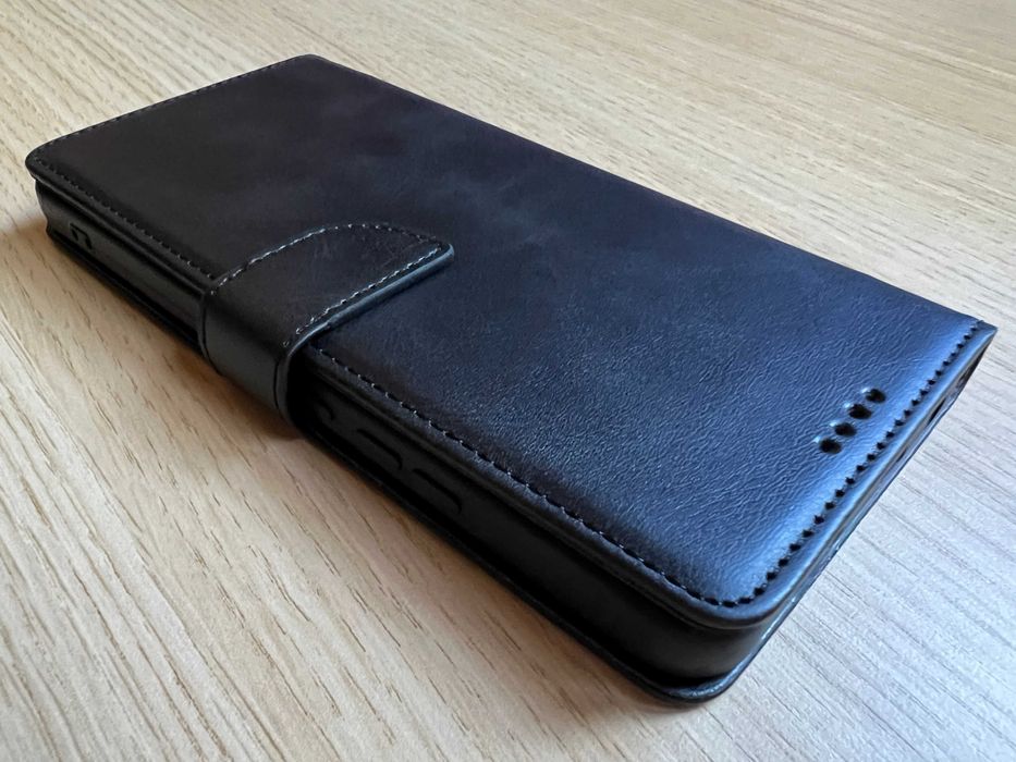 Redmi Note 14 4G чохол-книжка Wave Fold Black чорний еко шкіра чехол