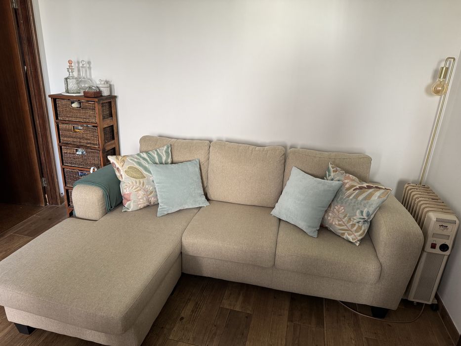 Sofá chaise longue 3 lugares