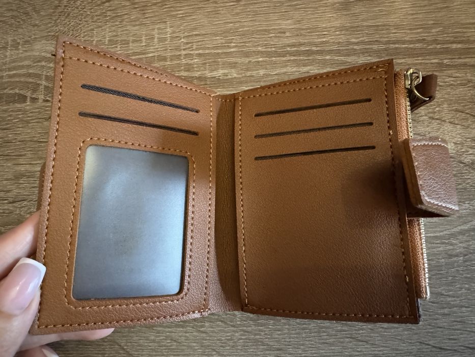 Гаманець ермес hermes коричневий маленький