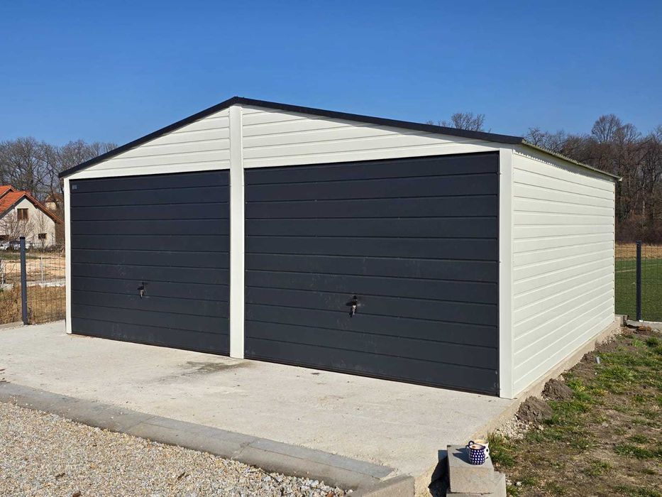 Garaż blaszany 6x5,8 m Premium Blaszak Garaże blaszane 6x6 7x6 8x6 9x6 10x6 11x6 12x6 PRODUCENT dostawa i montaż !
