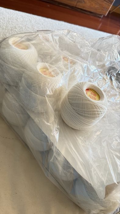Linha de crochet cor linho
