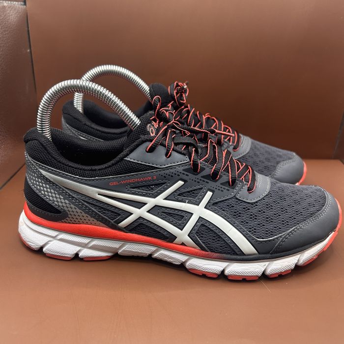 ASICS Gel-Windhawk 3 – Buty do Biegania (Black/Flash Red)