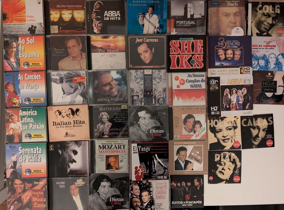 150 CDS de Música novos, 5€ cada