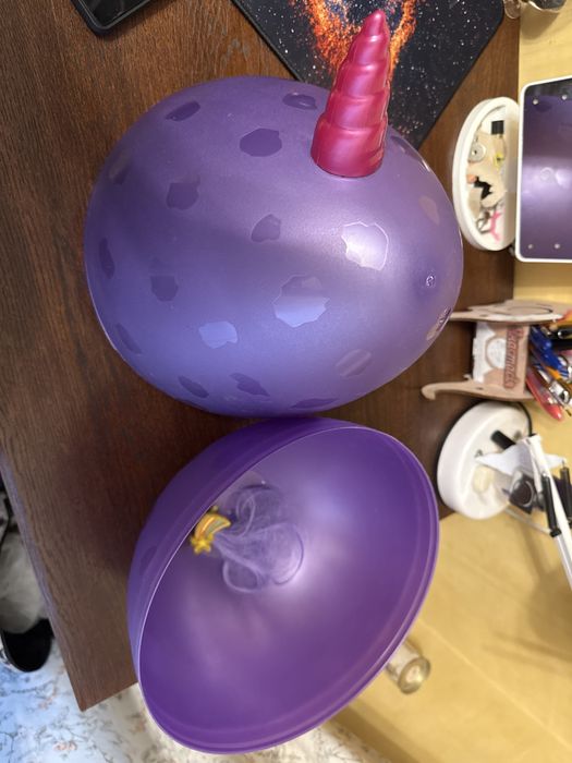 Яйцо единорога от набора творчести большое 35см + заколка +сумка новая