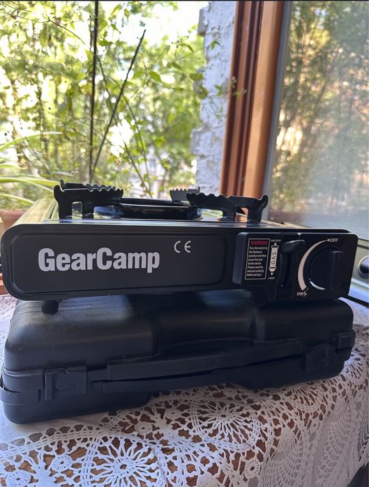 Керамічна плита з пальником портативна ЕКОНОМНА!