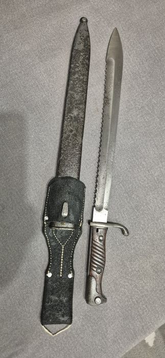 Bagnet pruski lisc s98/05 1916r z piła waffenfabrik