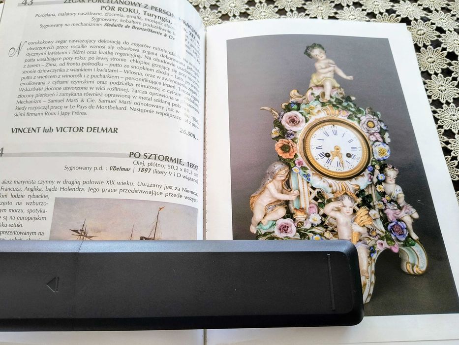 Porcelanowy zegar Pory Roku