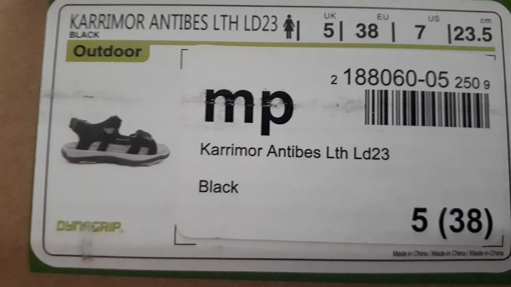 Sandały damskie rozmiar 38 KARRIMOR Antibes skóra