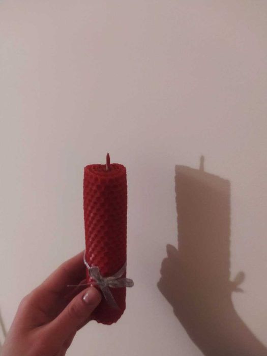 Свічки з натуральної вощини до Дня закоханих