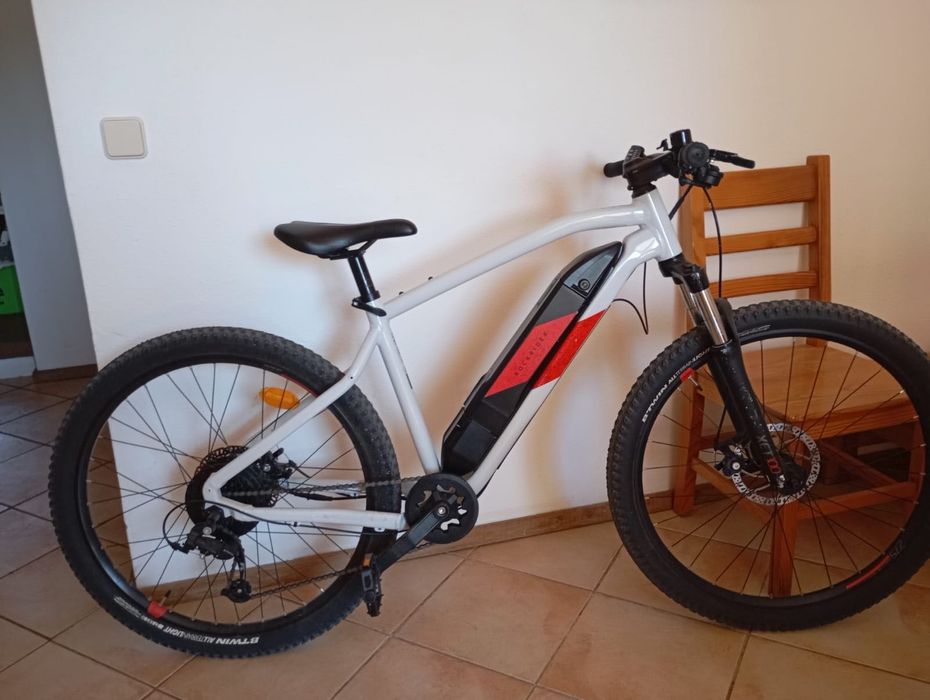 BTT ELÉTRICA SEMIRRÍGIDA 27'5" E-ST 100 branco/ vermelho