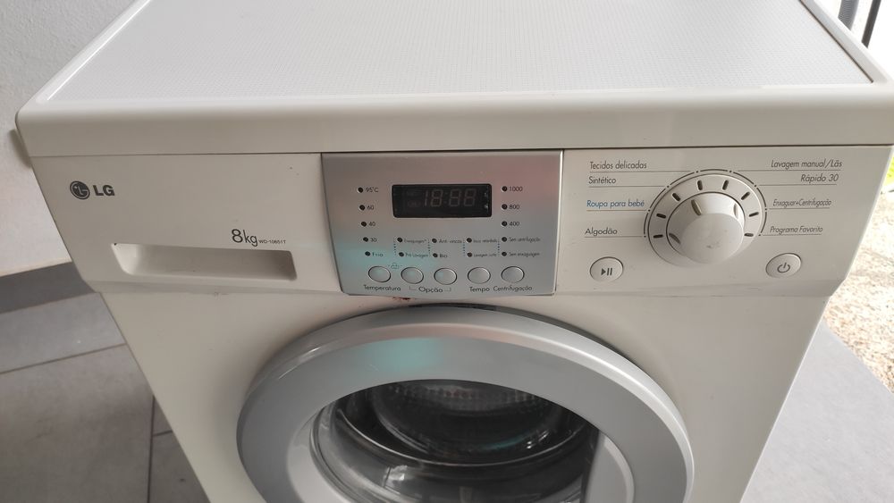 Máquina Lavar roupa LG 8 kg-avaria mecânica para peças