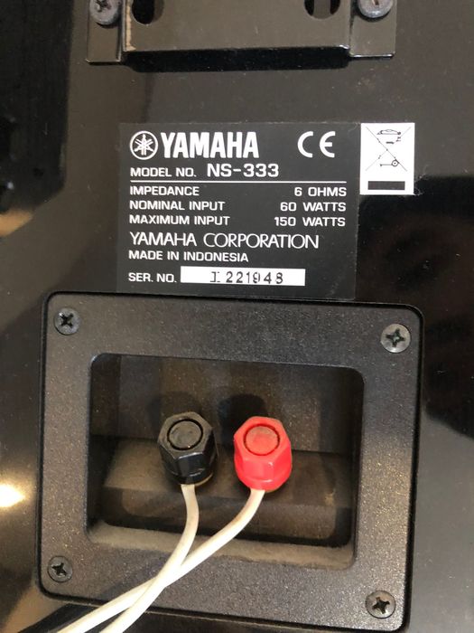 Amplificador e colunas Yamaha