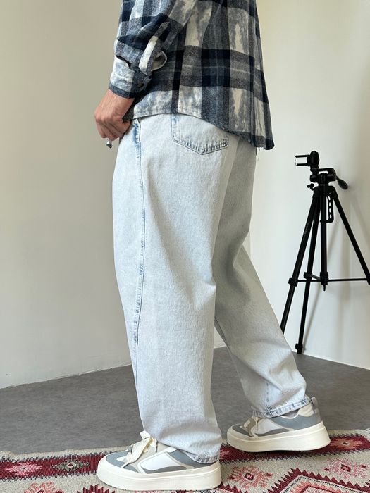 Джинси чоловічі широкі банани, balloon jeans, штани балони реп | Джинсы широкие мужские, штаны бананы, джынсы беги 90 х rap sk8 | Розмір S