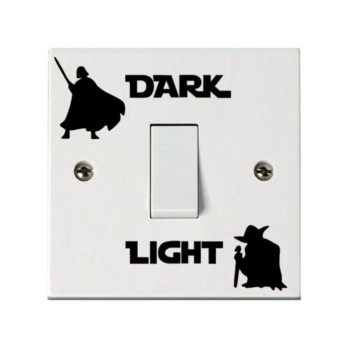 Autocolantes vinil Star Wars para interruptor luz - ver outros