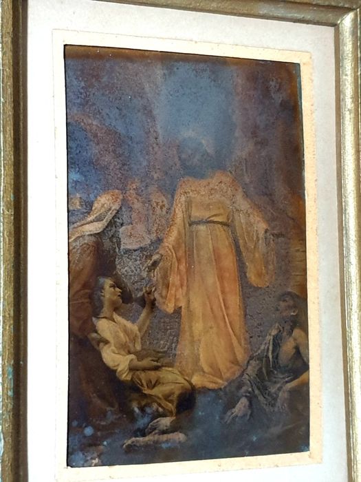 Rara antiga imagem religiosa Cristóleo ressurreição de Cristo