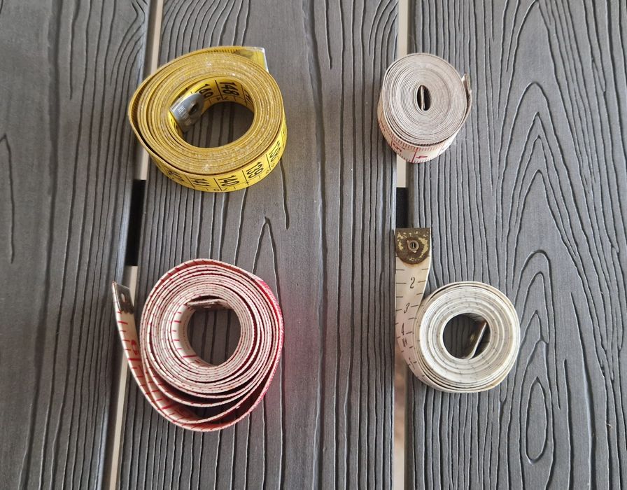 Conjunto de 4 fitas métricas de costura
