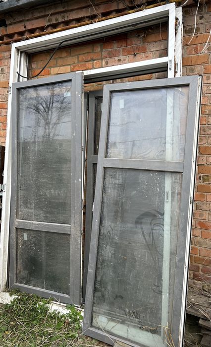 Двері вхідні з металопрофілю Rehau 270*160