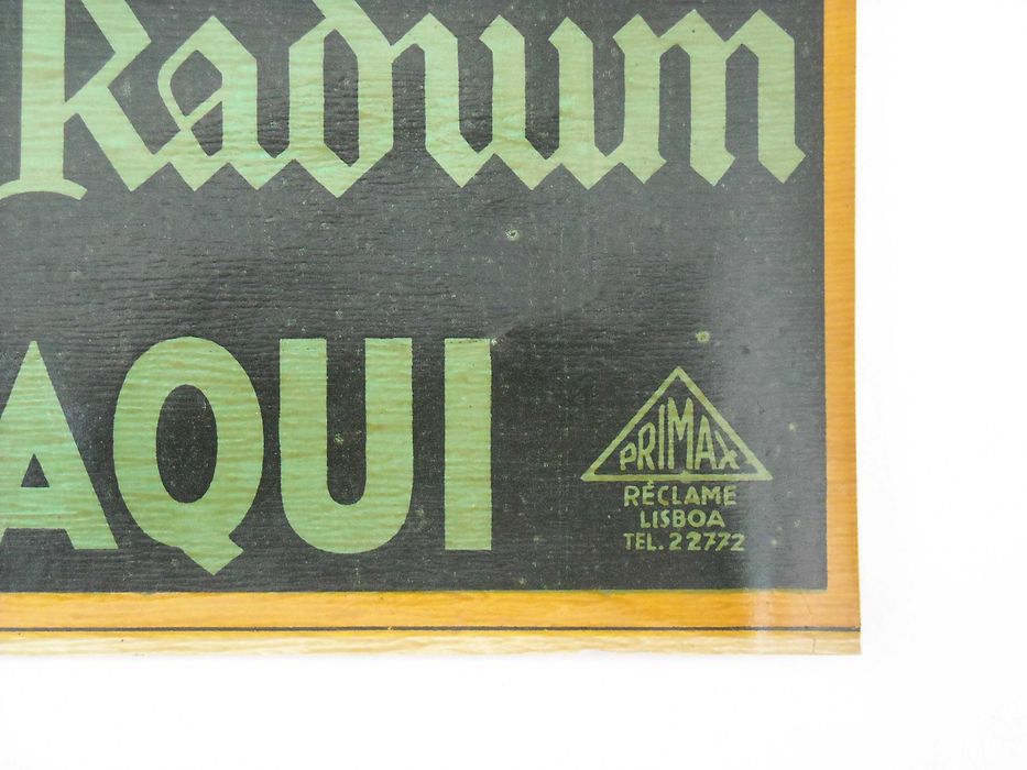 Termas de Caria - Cartaz Publicitário Águas Radium
