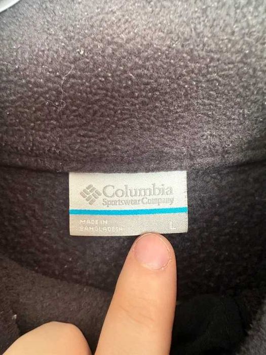 Columbia polar fleece vintage unisex czarno-pomarańczowy