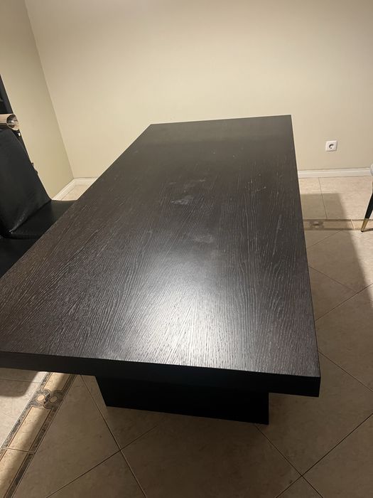 Mesa de jantar wengué – 6 a 8 lugares – moderna