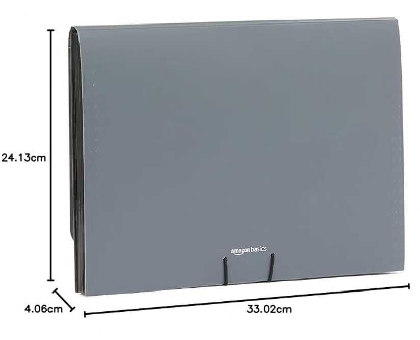 2 Pastas Acordeão Amazon Basics A4 (13 divisórias) - Novas