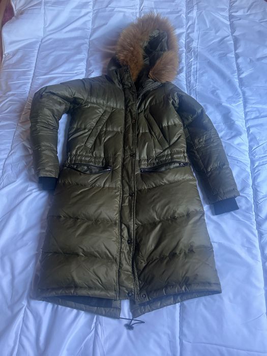 Ochnik puchowy płaszczyk xxs