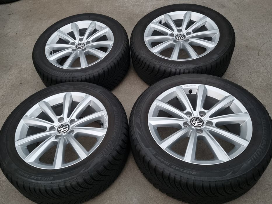 Koła Zimowe Alu 17" VW T-Roc Passat B8 B9 Touran II 5x112 Oryginalne